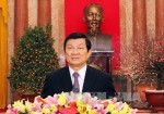 Chủ tịch nước Trương Tấn Sang chúc Tết Quý Tỵ - 2013